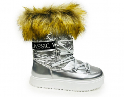 Zimski škornji srebrni H68
